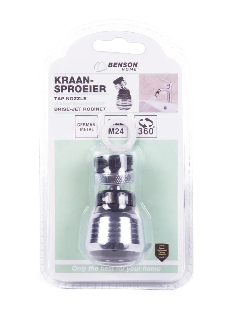 Kraan sproeier met draaibare sproeikop