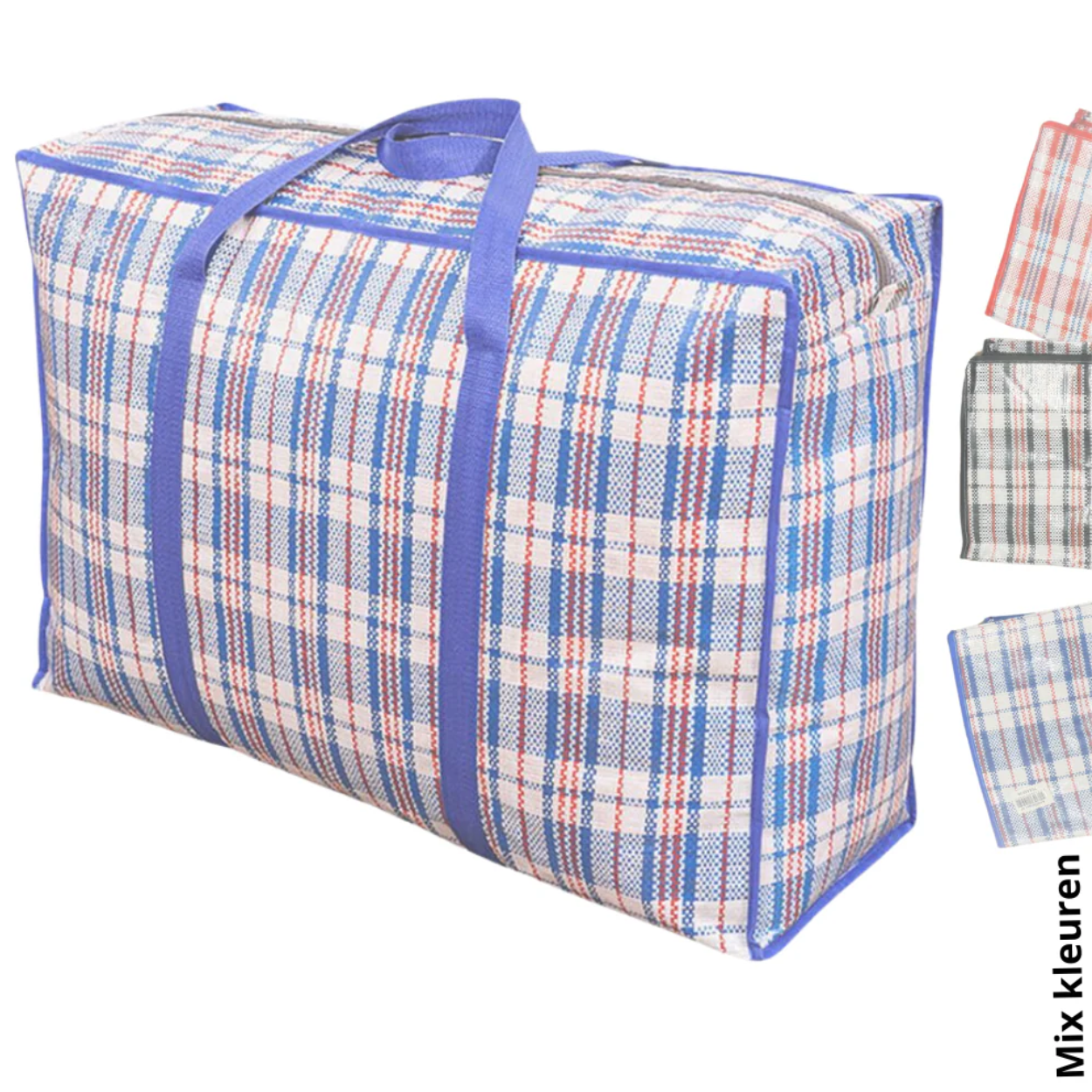 Urban living - 60x50x30 - XXL - Brede Band - Mix kleuren -Rits met Dubbele Runner