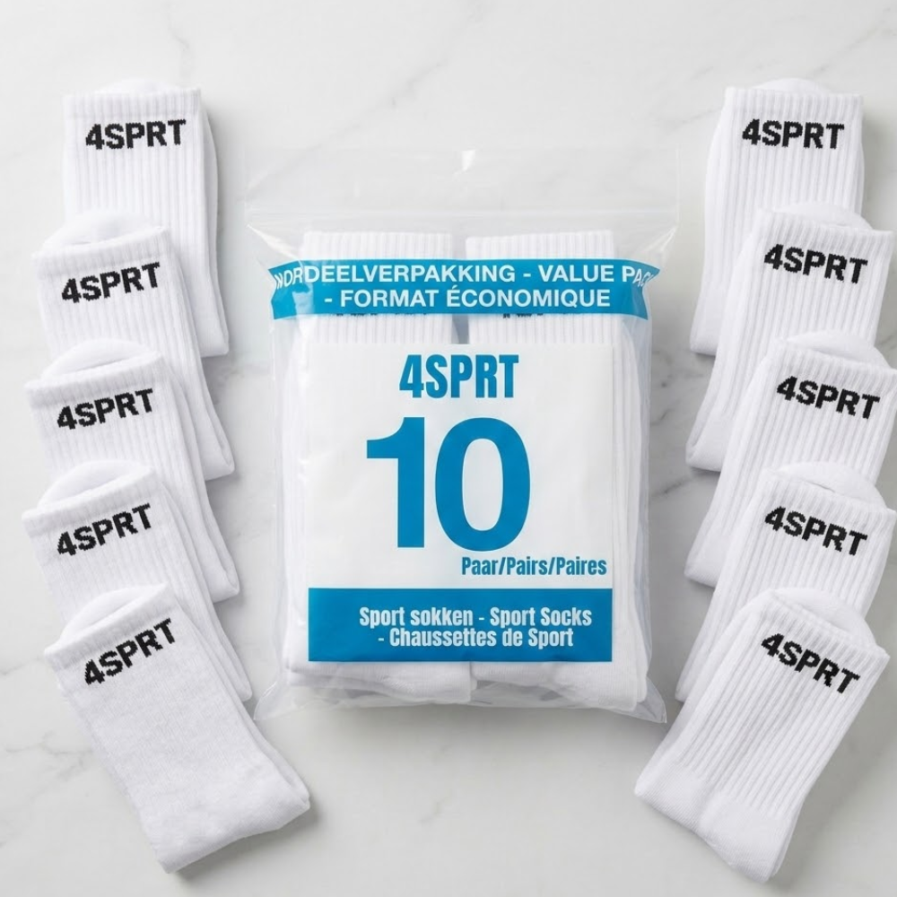 Sportsokken Bulk Pack 10 Paar