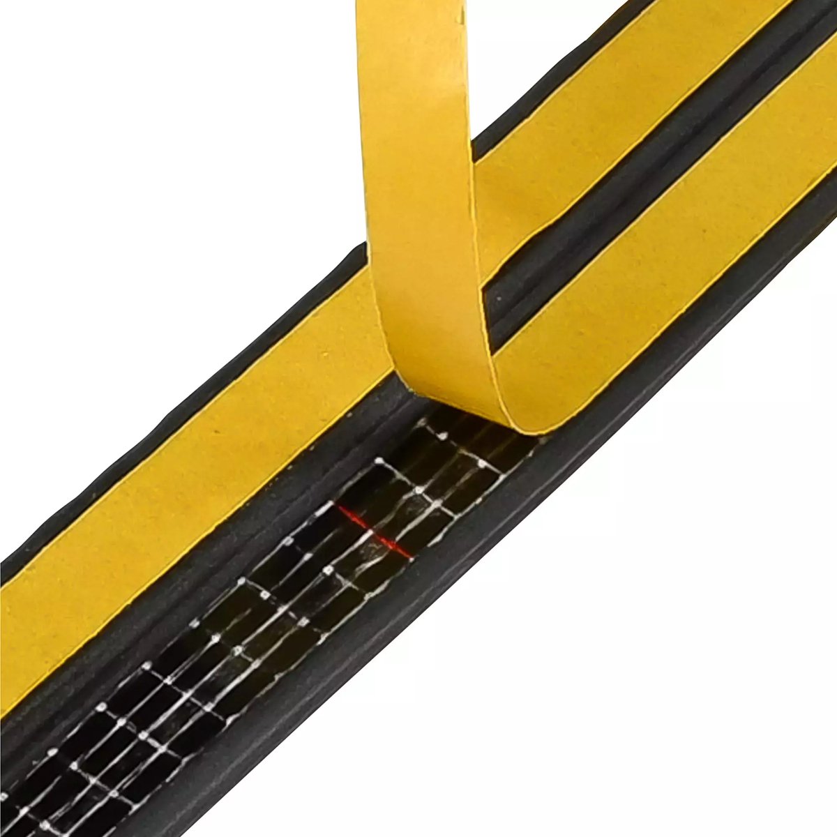Tochtstrip Profiel D - 3 m, EPDM, Zwart, 2 stuks