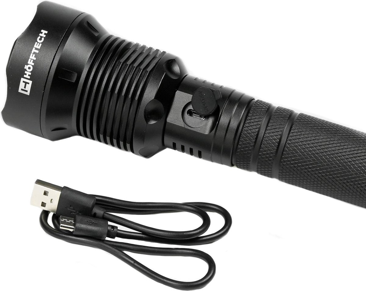 Krachtige 10W zaklamp - USB-zaklamp,6000k - p50 lantaarn,  jachtlamp, handlicht