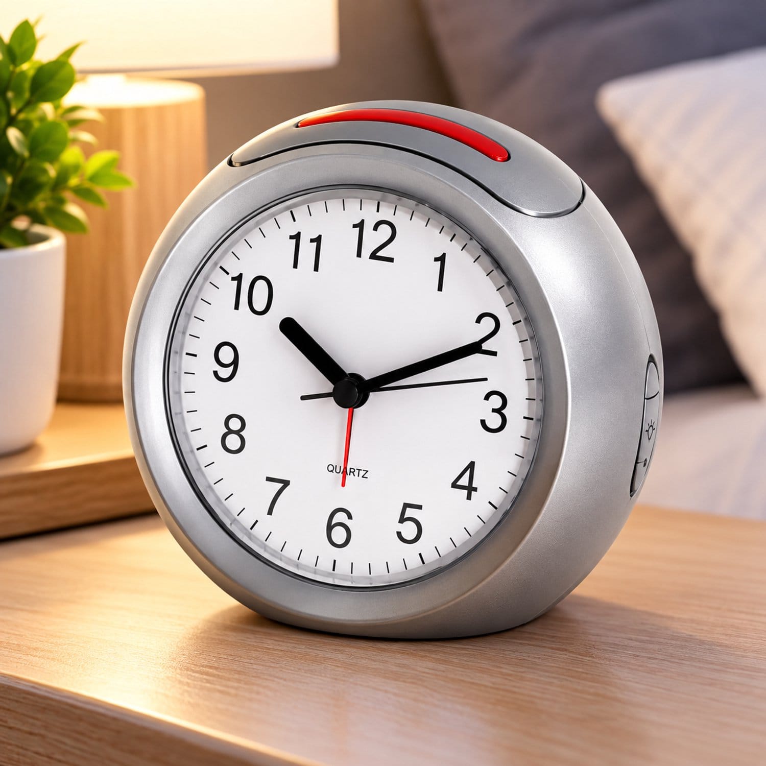 Balance Time - Wekker analoog - Antraciet met snoer