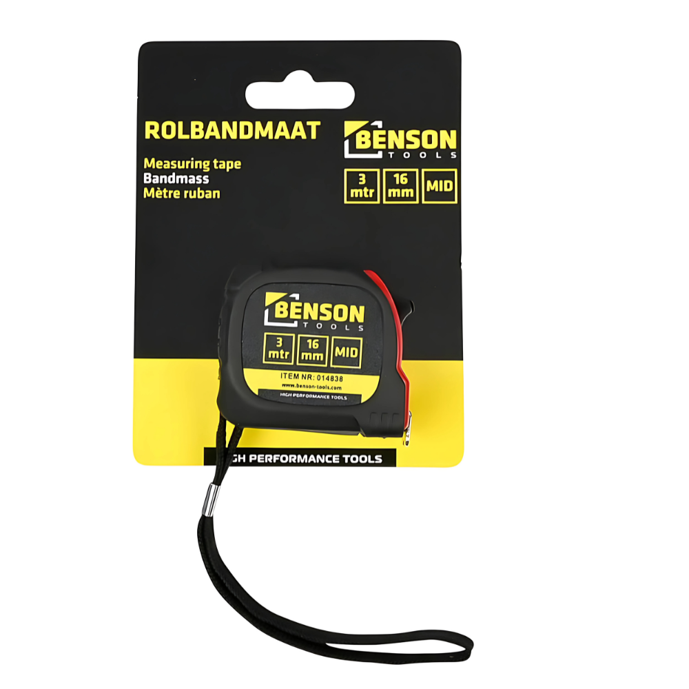 Rolbandmaat - 3 meter x 16 mm MID
