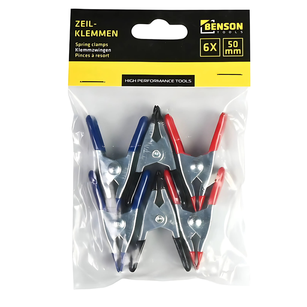 Zeilklem metaal klein mini 6 stuks