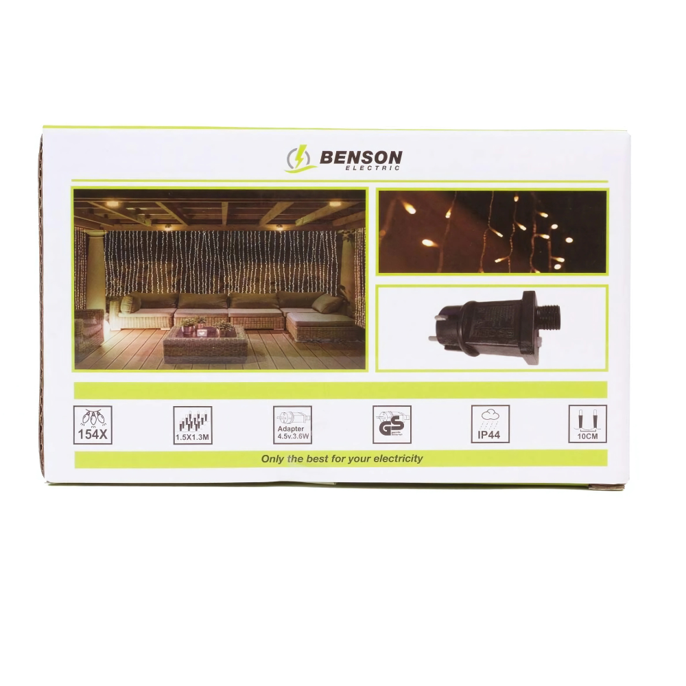 LED deco licht gordijn 154 LED 11 slingers IP44