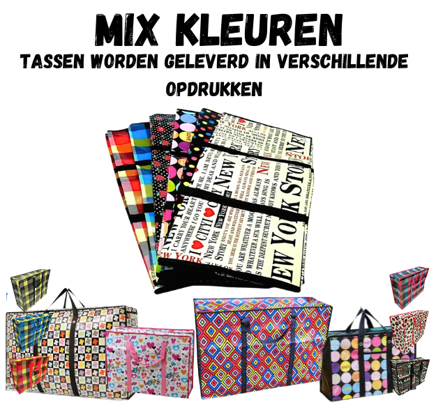 Opbergtas S Happy Color Mix 40x18x30cm