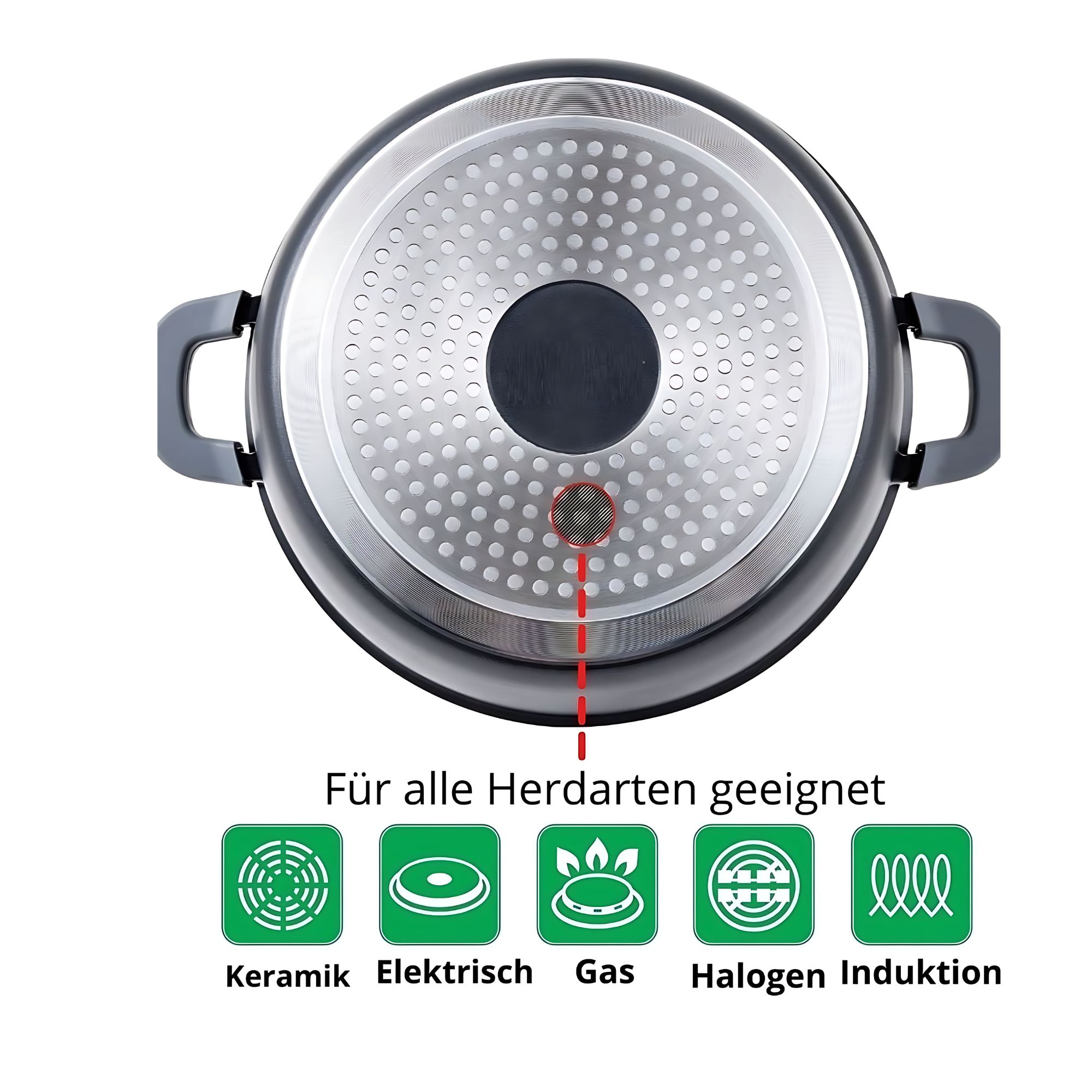 Royal Cuisine Amsterdam grill pan 32cm  inductie - Steencoating - koudgrepen – zwart