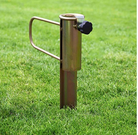 Parasolhouder Metaal- 45 cm - parasolhouder voor strand / tuin / picknick - parasolvoet / parasolstandaard