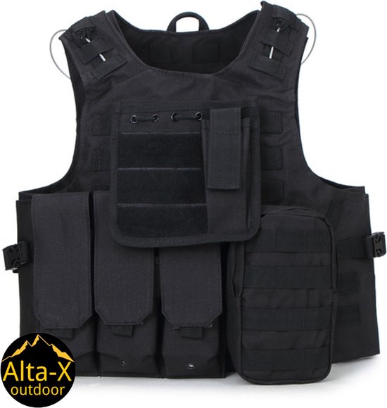 Tactical Airsoft Vest Zwart