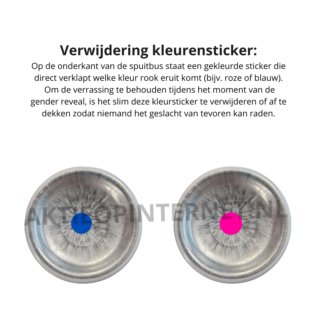 Vulcan - Gender reveal brandblusser - Roze - Gender reveal - Gender reveal versiering - Babyshower -Poederspray