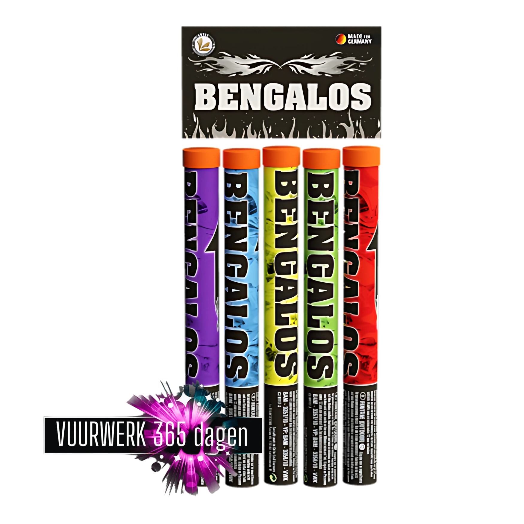 Bengalos 5-delig fakkelpakket