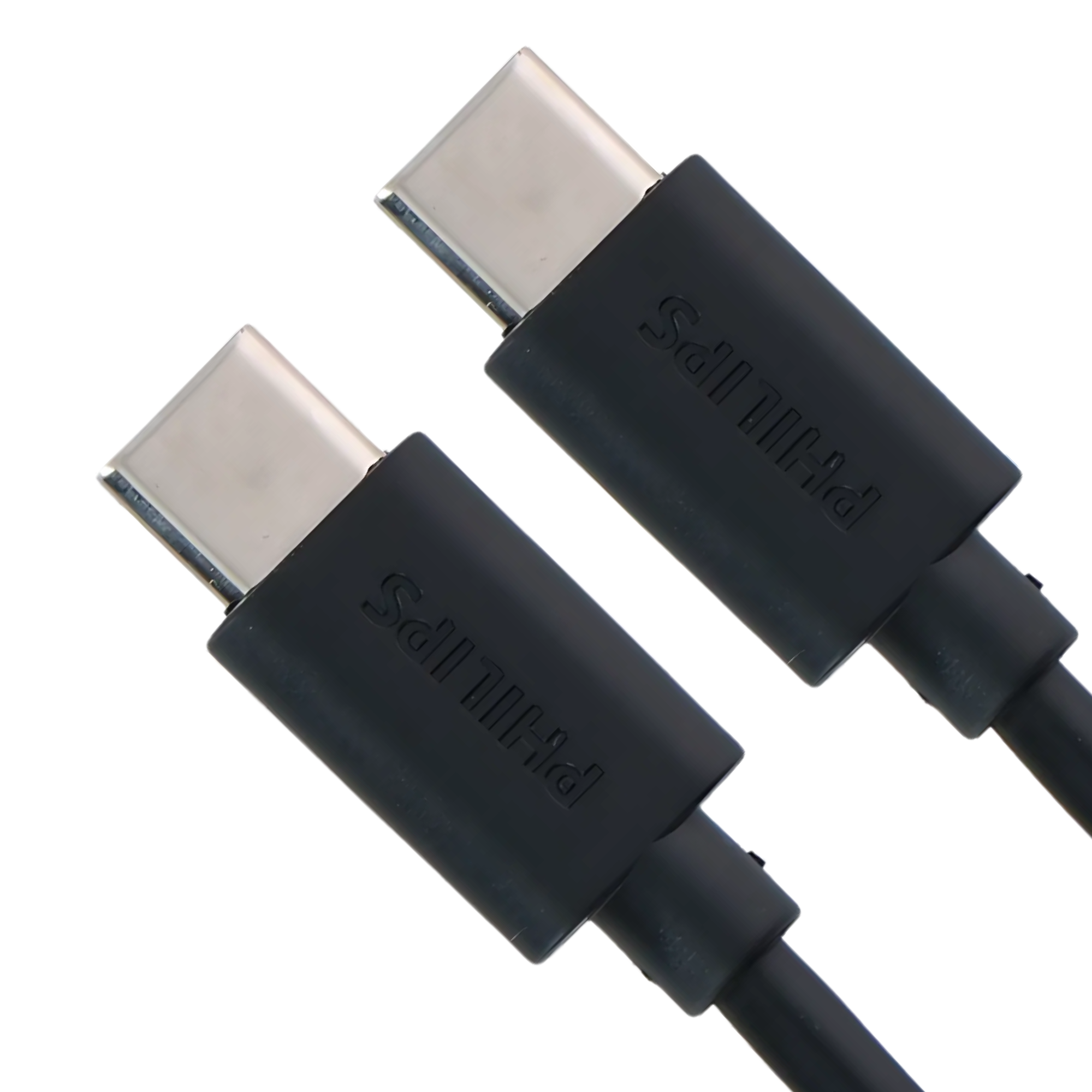 Philips - USB-C naar USB-C Kabel - 2 Meter Kabel - DLC3106C/03  - Reservekabel - Zwart
