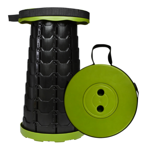Telescopische Opvouwbare Kruk -Groen - Draagbaar - Camping Vissen - Indoor - Vakantie