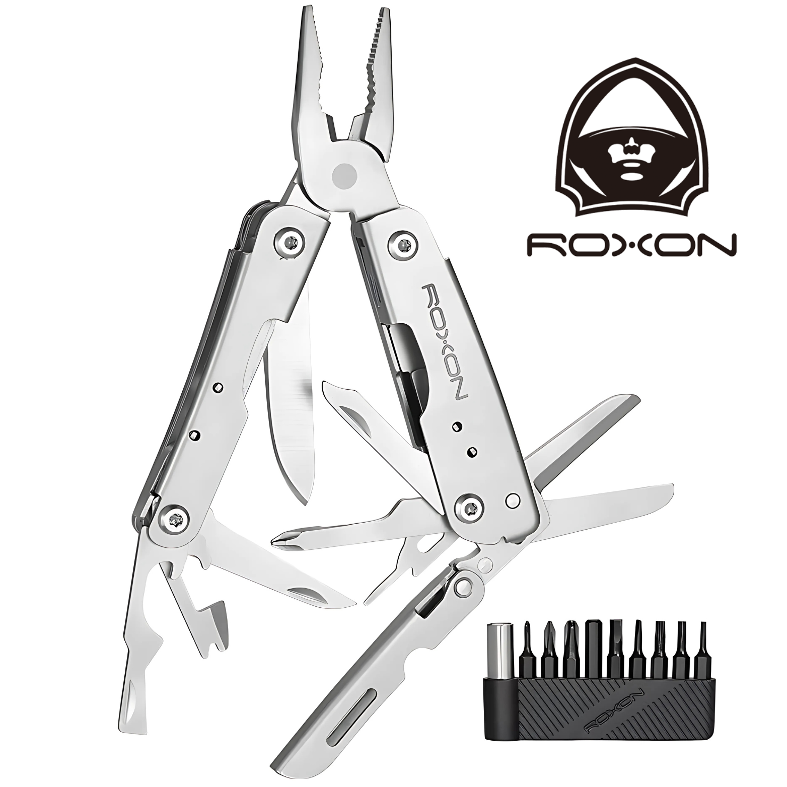 ROXON M2 Mini Storm - 14 in 1 Kleine en lichtgewicht mini multitool met inklapbare schaar INCL BITGROEP