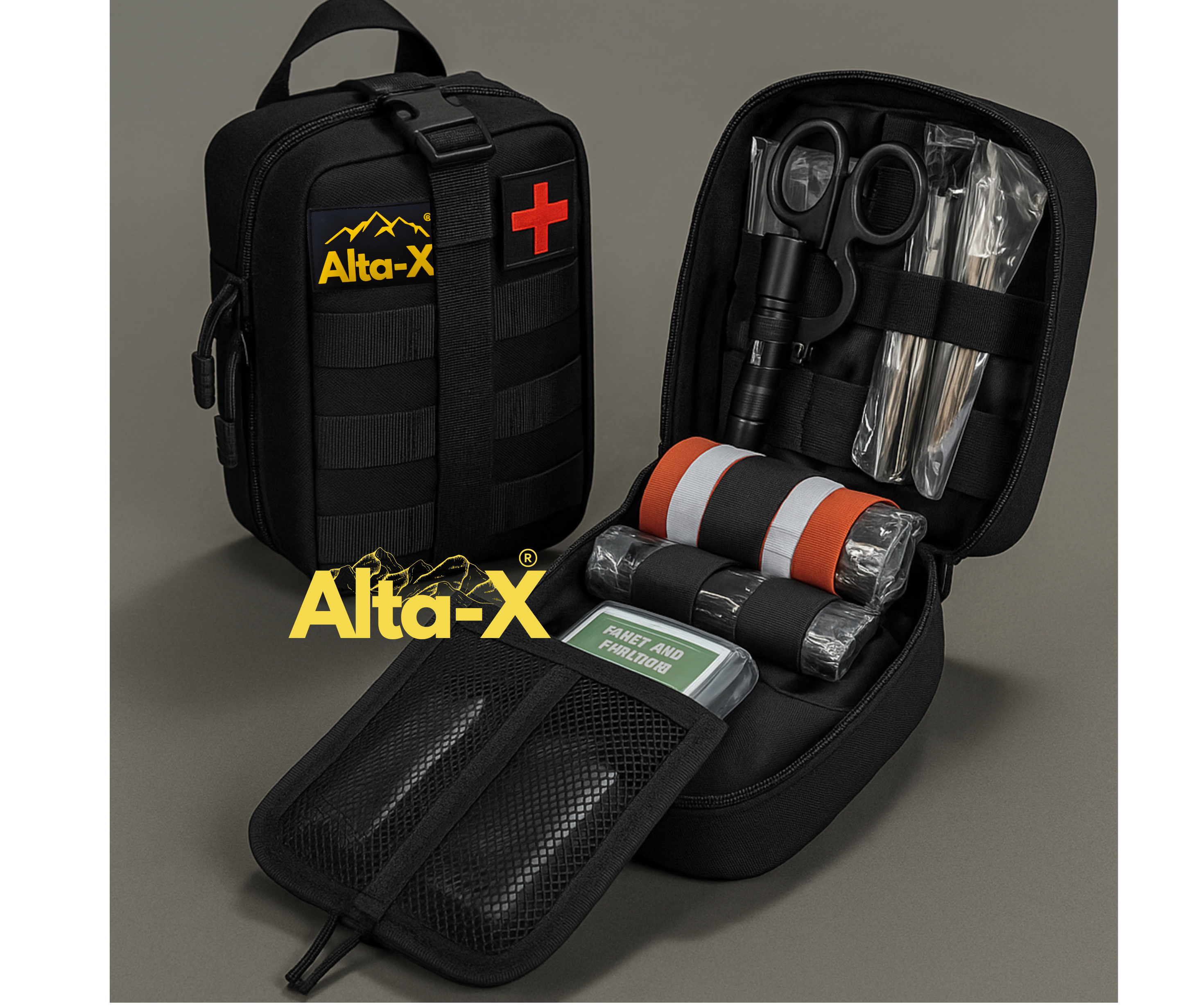 Alta-X - Tactische Heuptassen, Molle EDC Pouch - Wandelen, Kamperen, Reizen-Zwart