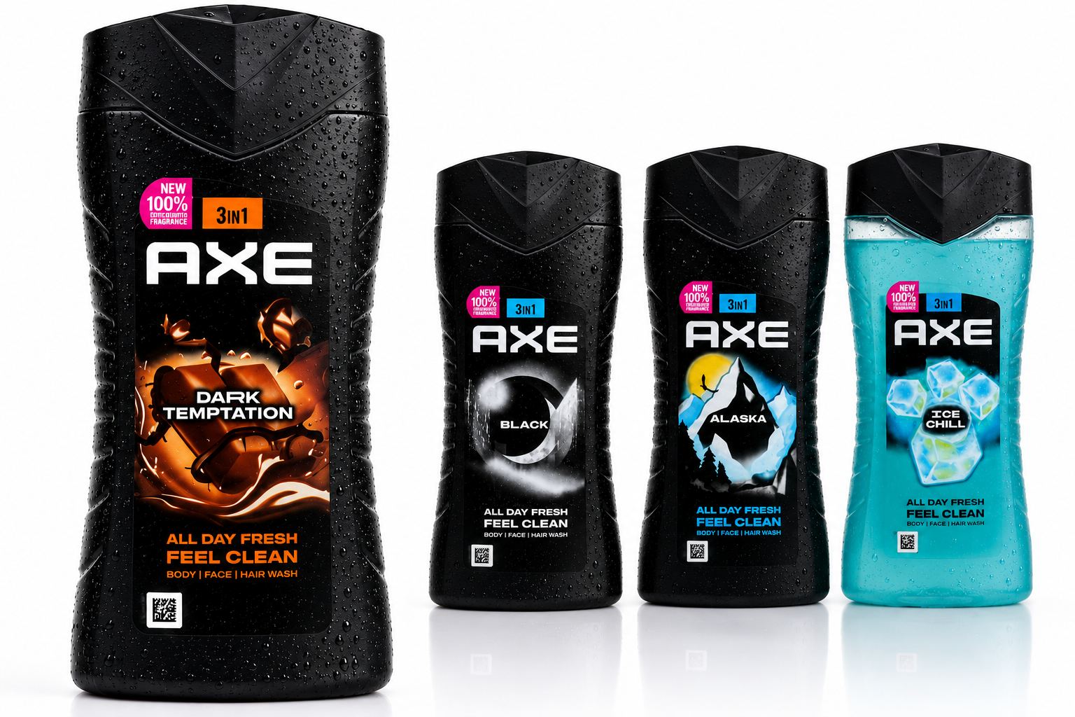 AXE Dark Temptation 3-in-1 Douchegel & Shampoo 250ml — Chocoladegeur voor Mannen