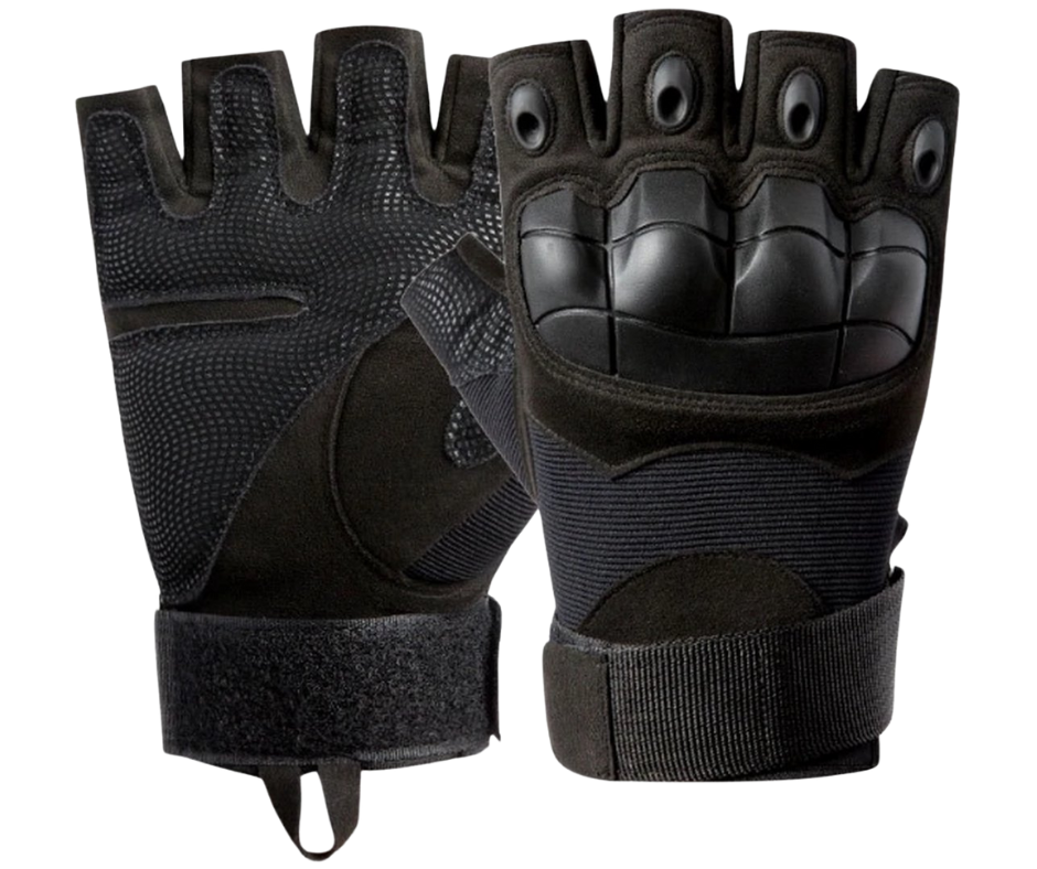 Alta-X - Airsoft handschoen Vingerloos zwart - Leger handschoen - Werkhandschoen - Tactische handschoenen