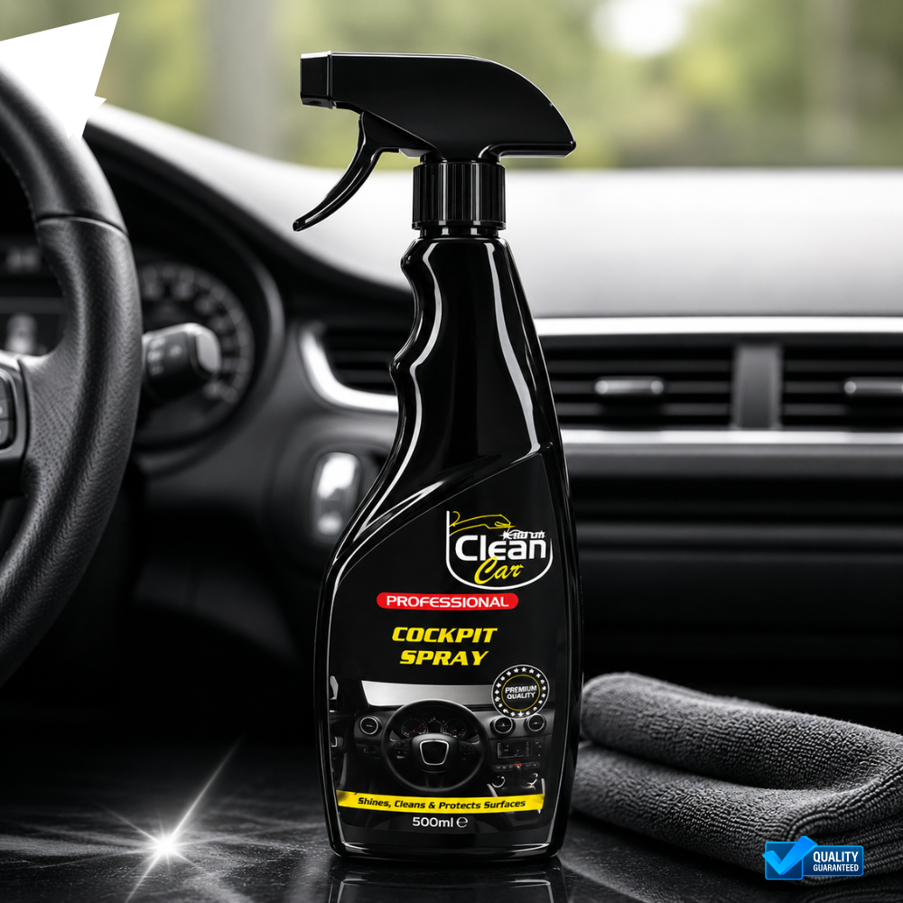 Clean Car Cockpit Spray 500 ml | Dashboardreiniger met Antistatische Werking