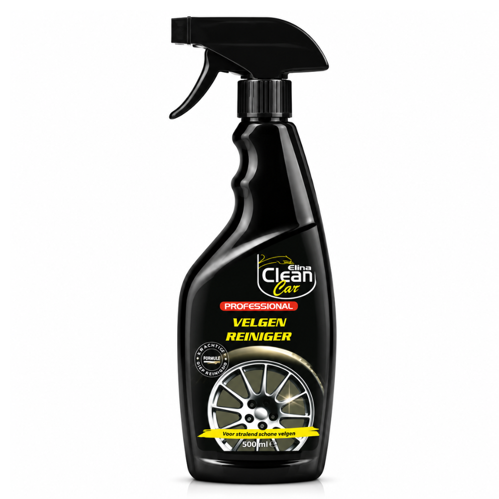 CLEAN Car Autovelgenreiniger – 500 ml – Velgenreiniger – Spuitfles – Voor Stalen en Lichtmetalen Velgen