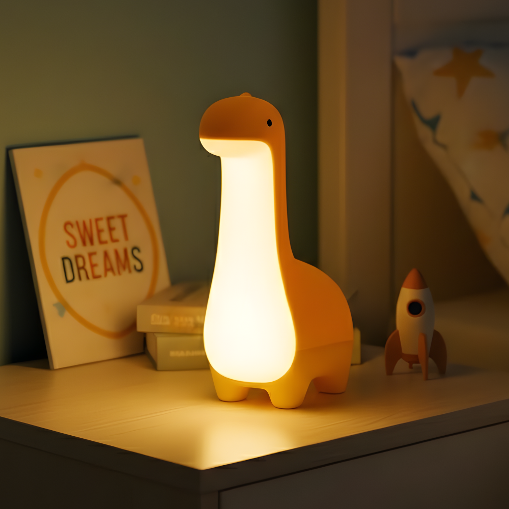 Baby Dinosaurus Nachtlampje – Oplaadbare LED Lamp – Leuke Slaapkamerdecoratie