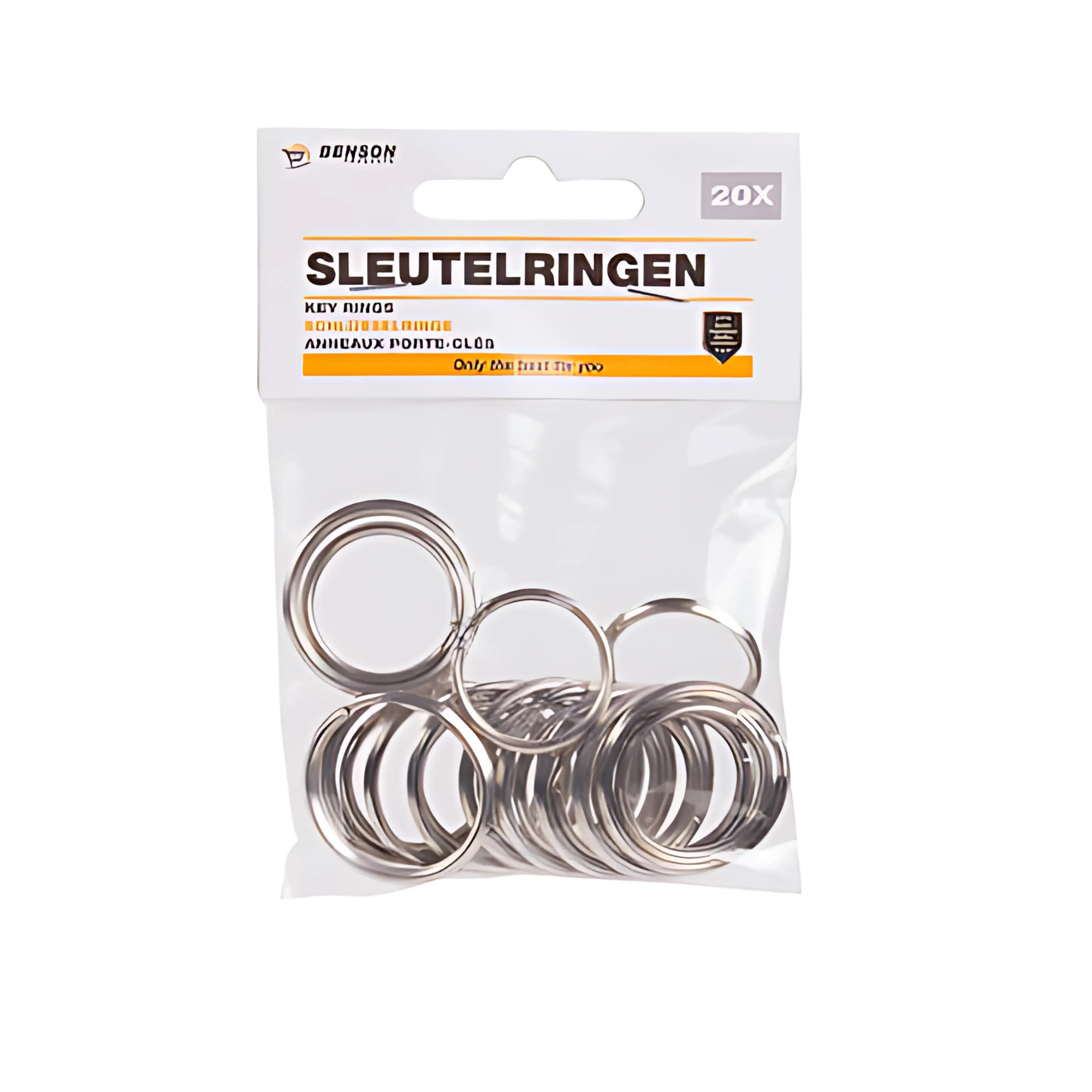 Sleutelringen - 20 delig - metaal