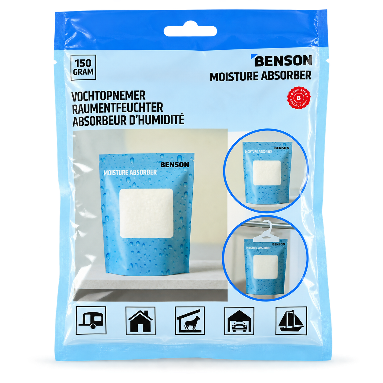 Vochtvanger Stazak 150 g – Staand of Hangend te Gebruiken