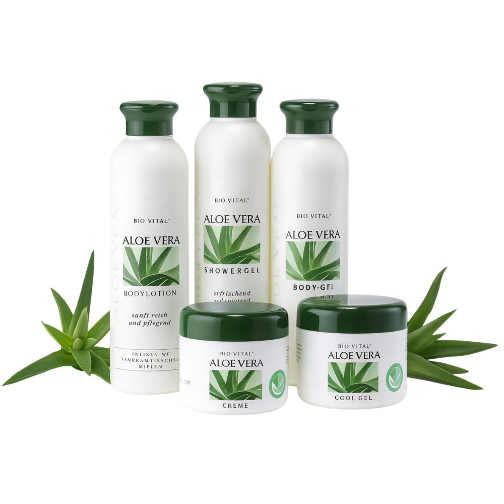 Bio Vital Aloë Vera Verzorgingsset – 5-delig – Met Originele Aloe Barbadensis Miller
