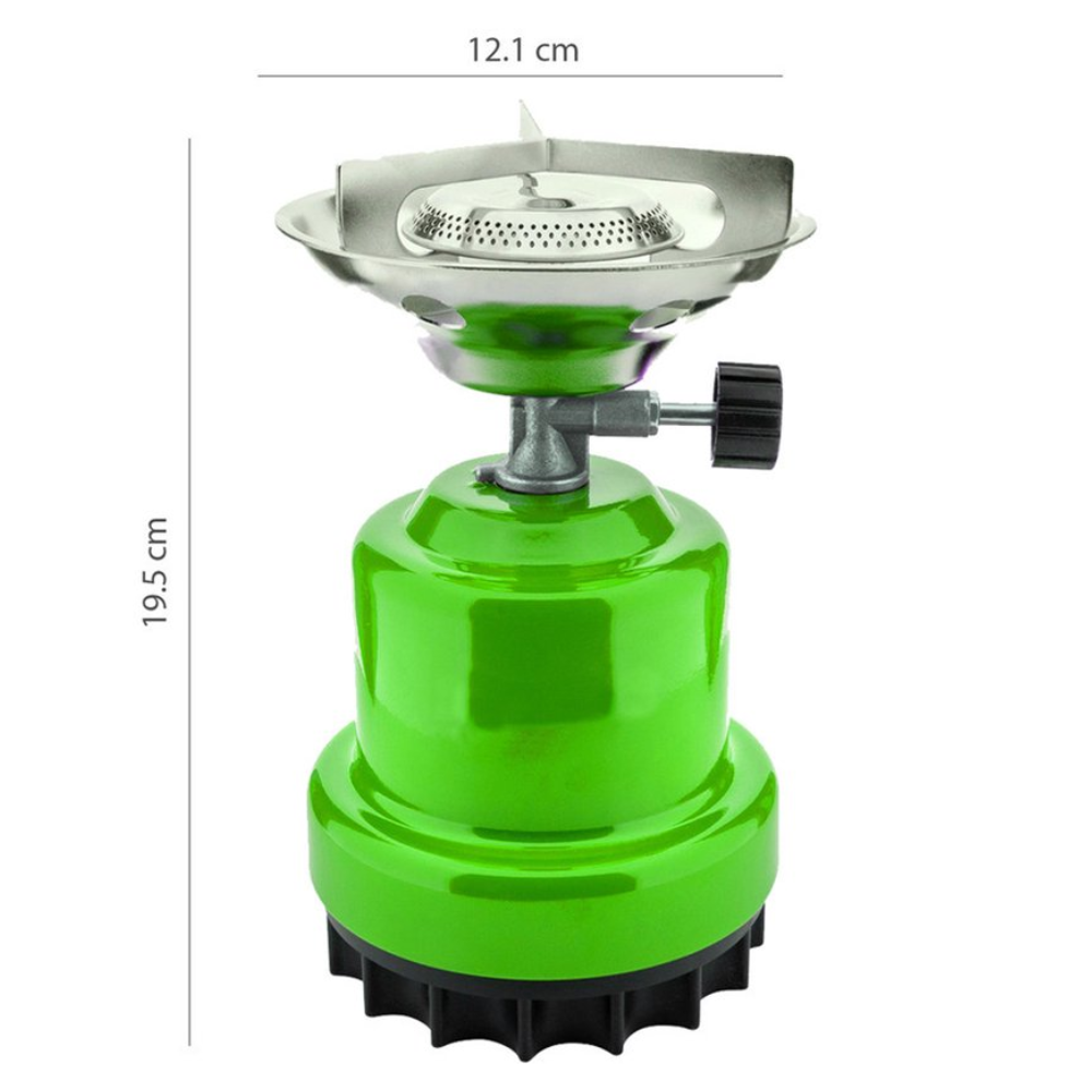 Camping kookstel metaal groen