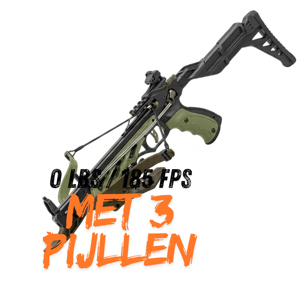 Man Kung  Alligator Recurve Pistoolkruisboog – 80 LBS / 185 FPS