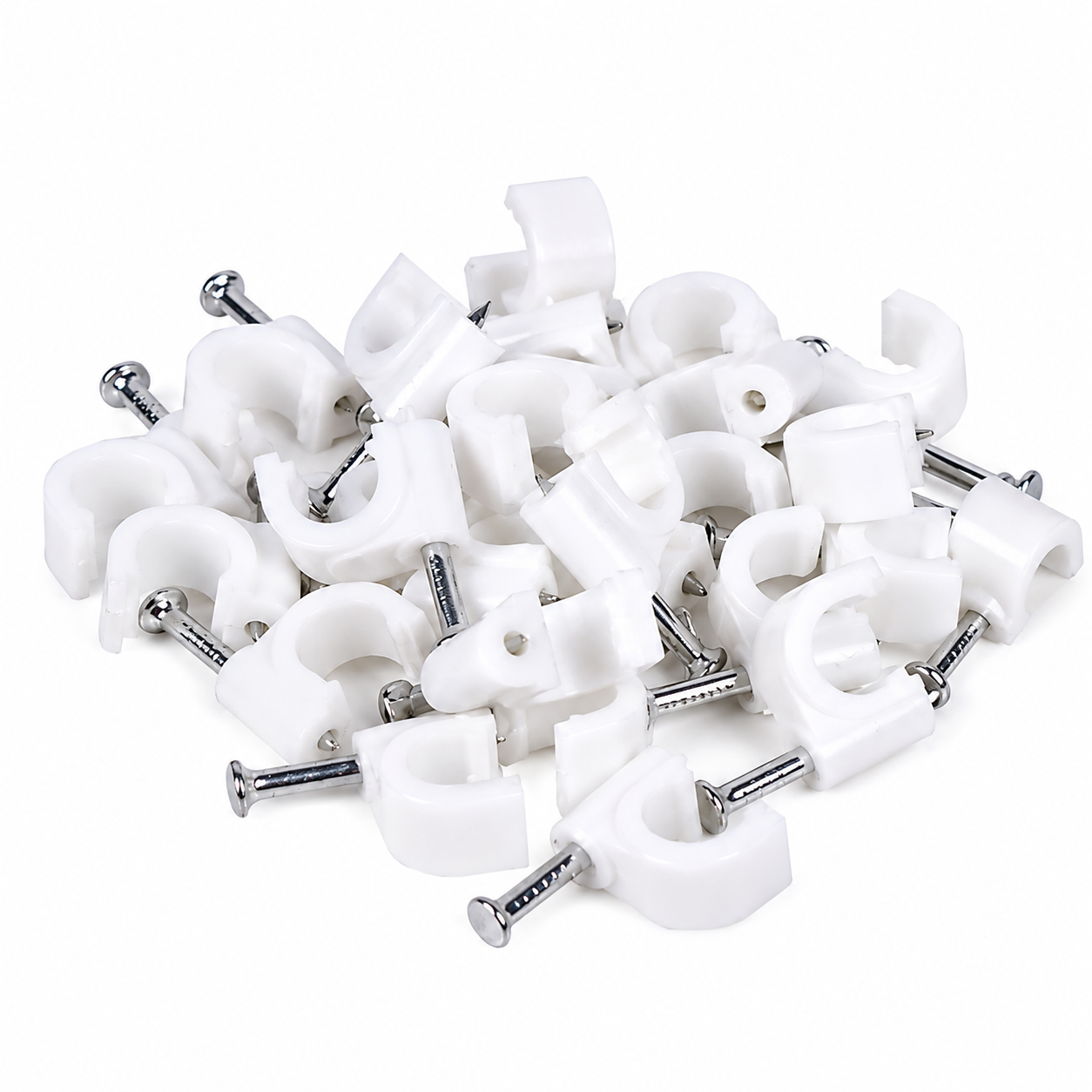 Snoerclips / Kabelclips 6 mm - 25 stuks