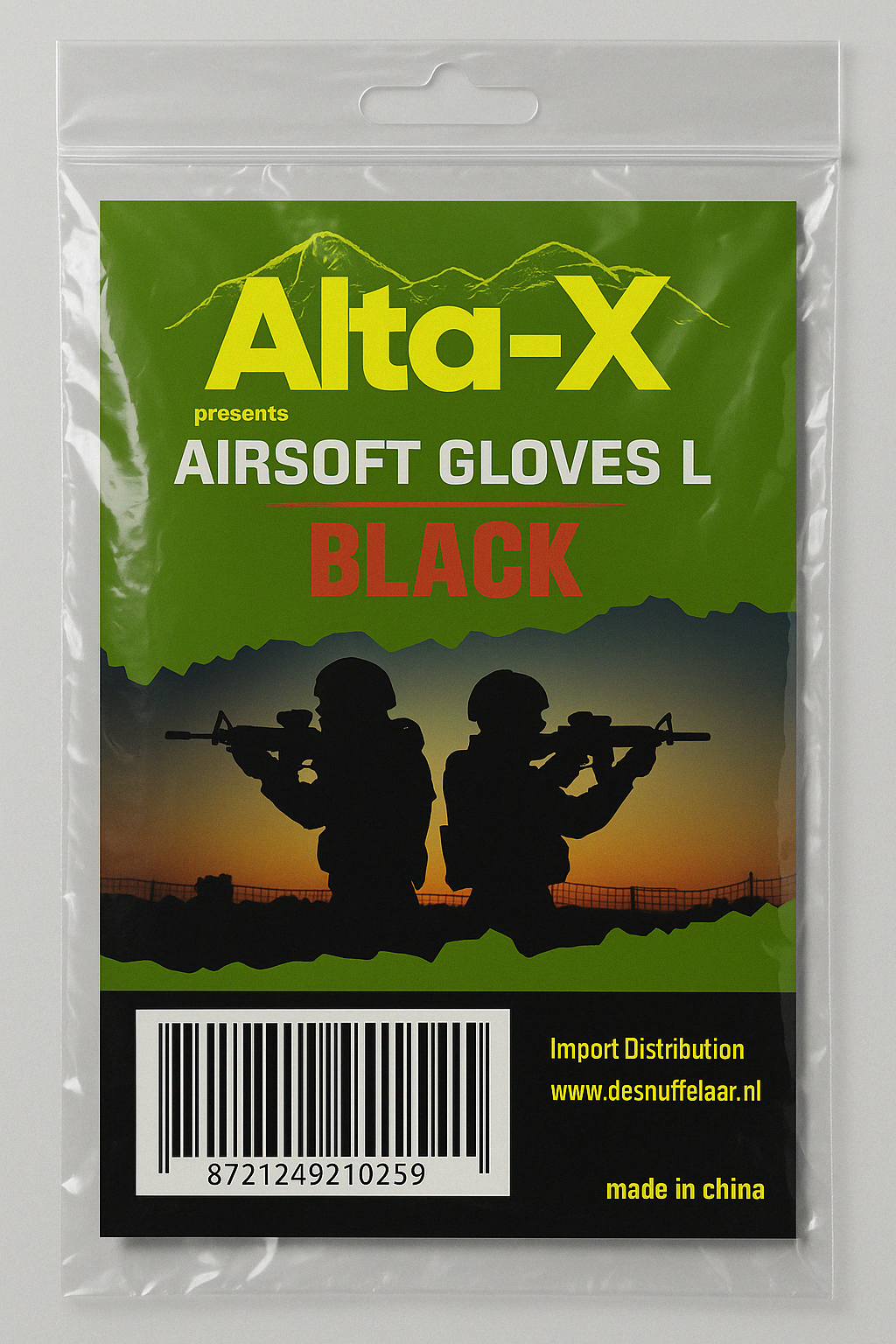 Alta-X - Airsoft handschoen zwart - Leger handschoen - Werkhandschoen - Tactische handschoenen