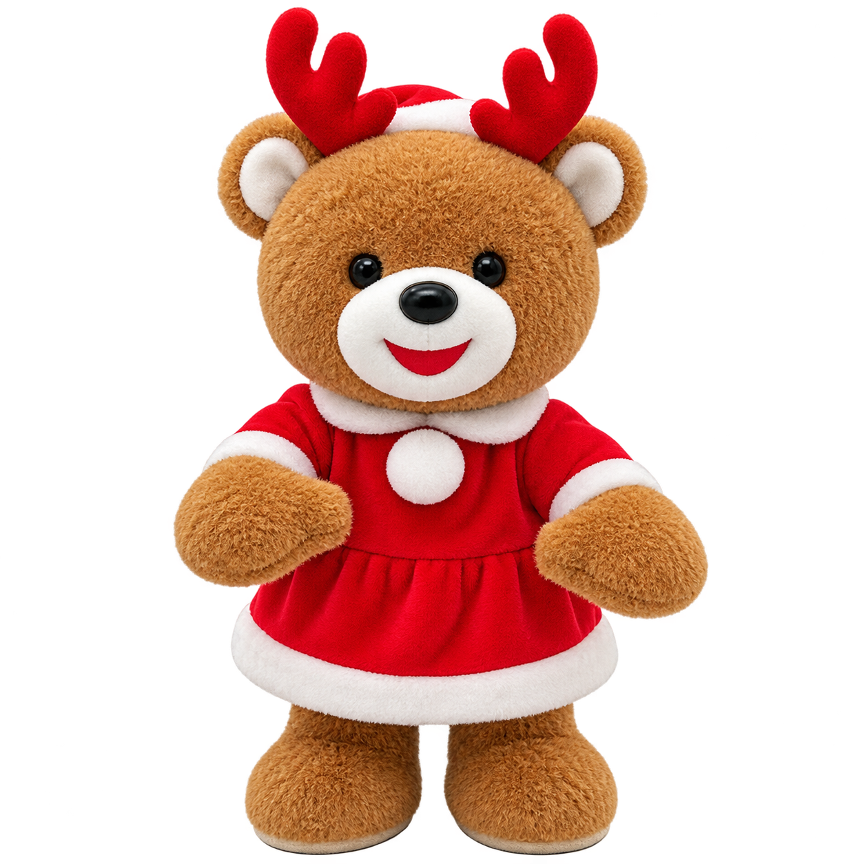 Zingende & Dansende Kerstbeer – Kerst - Man of Vrouw | Pluche | Incl. Batterijen