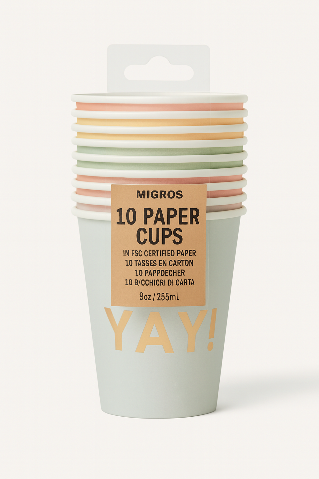 Migros Papieren feest Bekers 10 stuks
