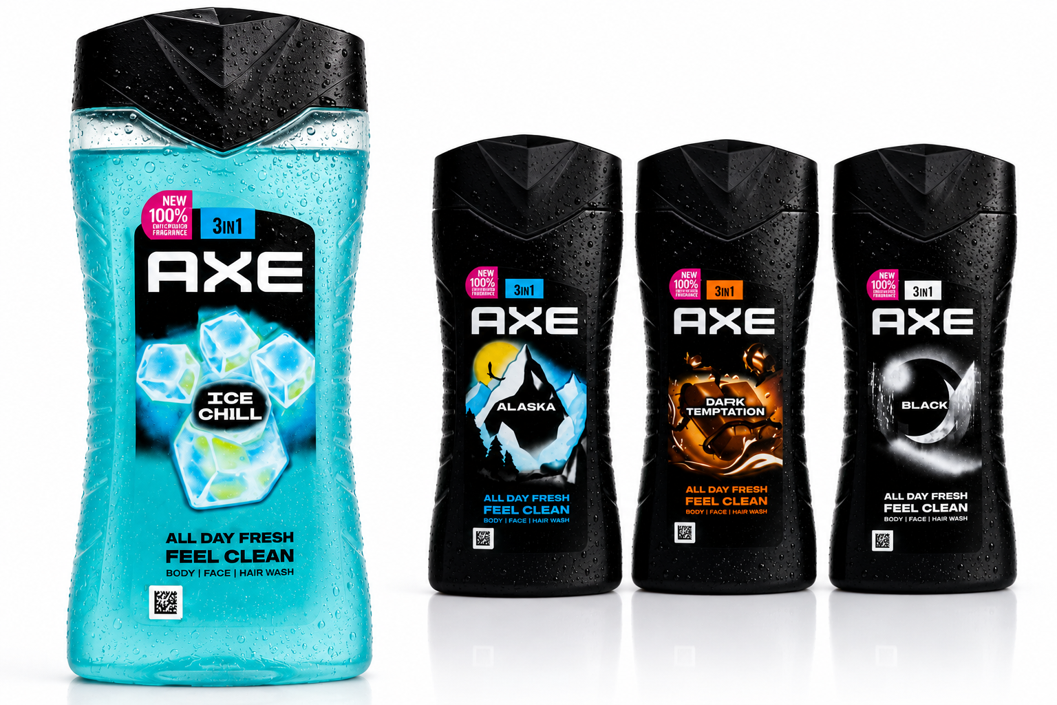 AXE Ice Chill 3-in-1 Douchegel & Shampoo 250ml — IJskoude Verfrissing voor Mannen