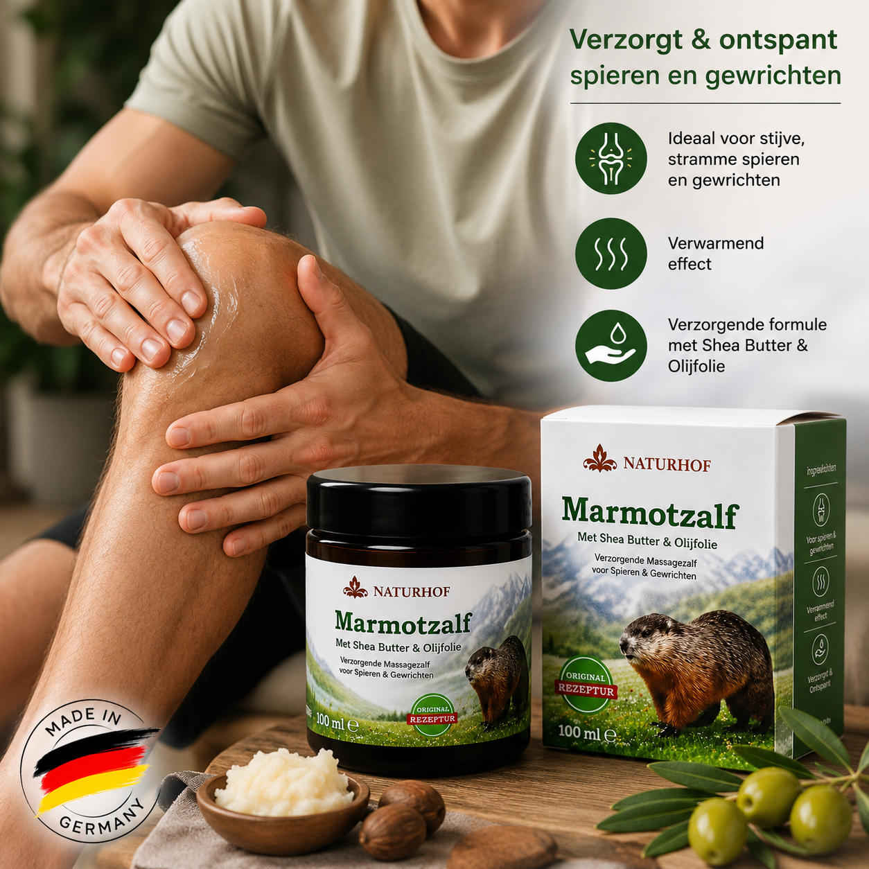 Naturhof Marmotzalf 100ml – Originele Marmotolie voor Spieren & Gewrichten