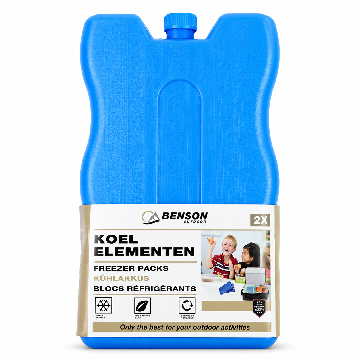 Koelelementen 2-delig – Herbruikbare IJspacks voor Koeltas & Koelbox