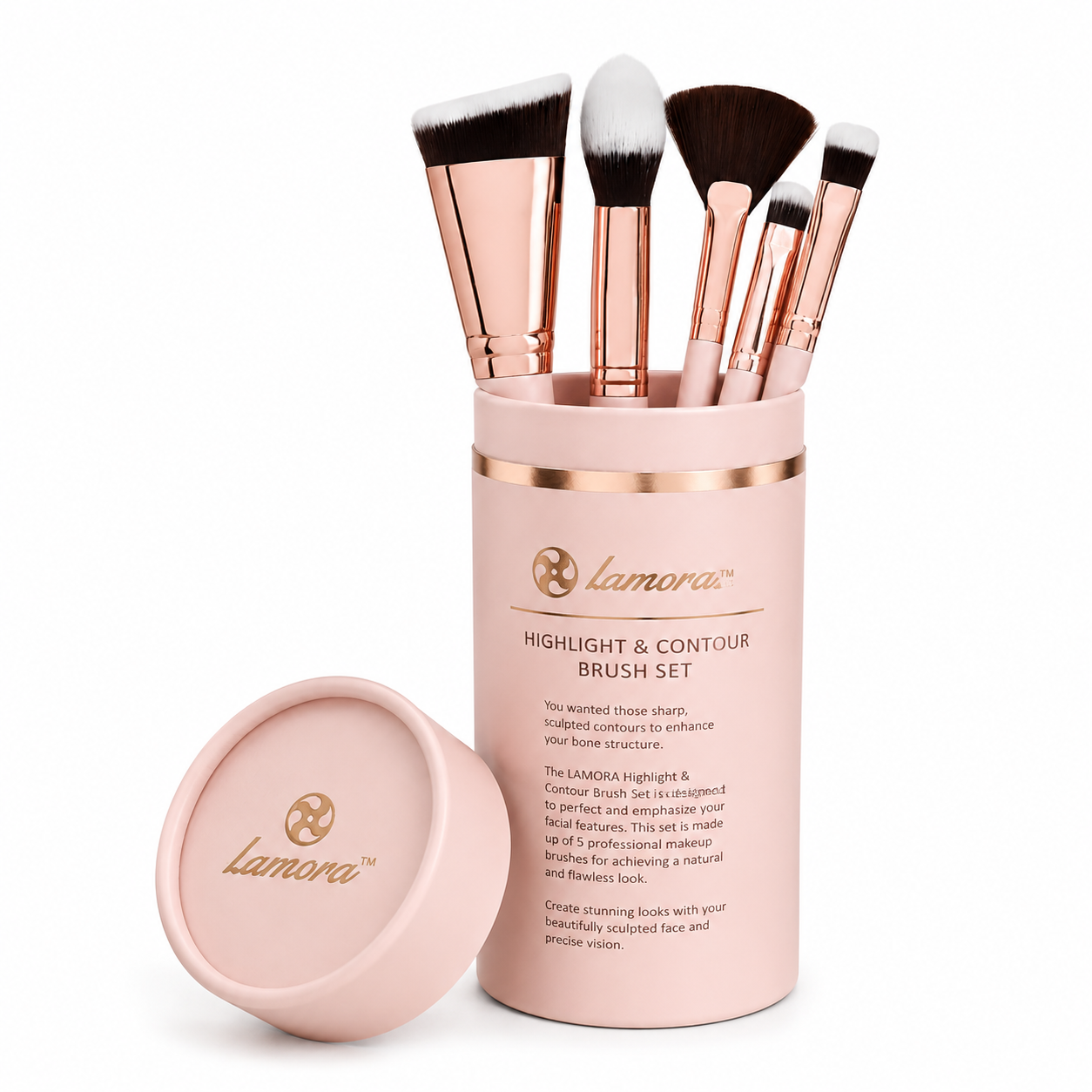 Lamora Contour Kwasten Set – 5-Delig | Vegan & Cruelty Free