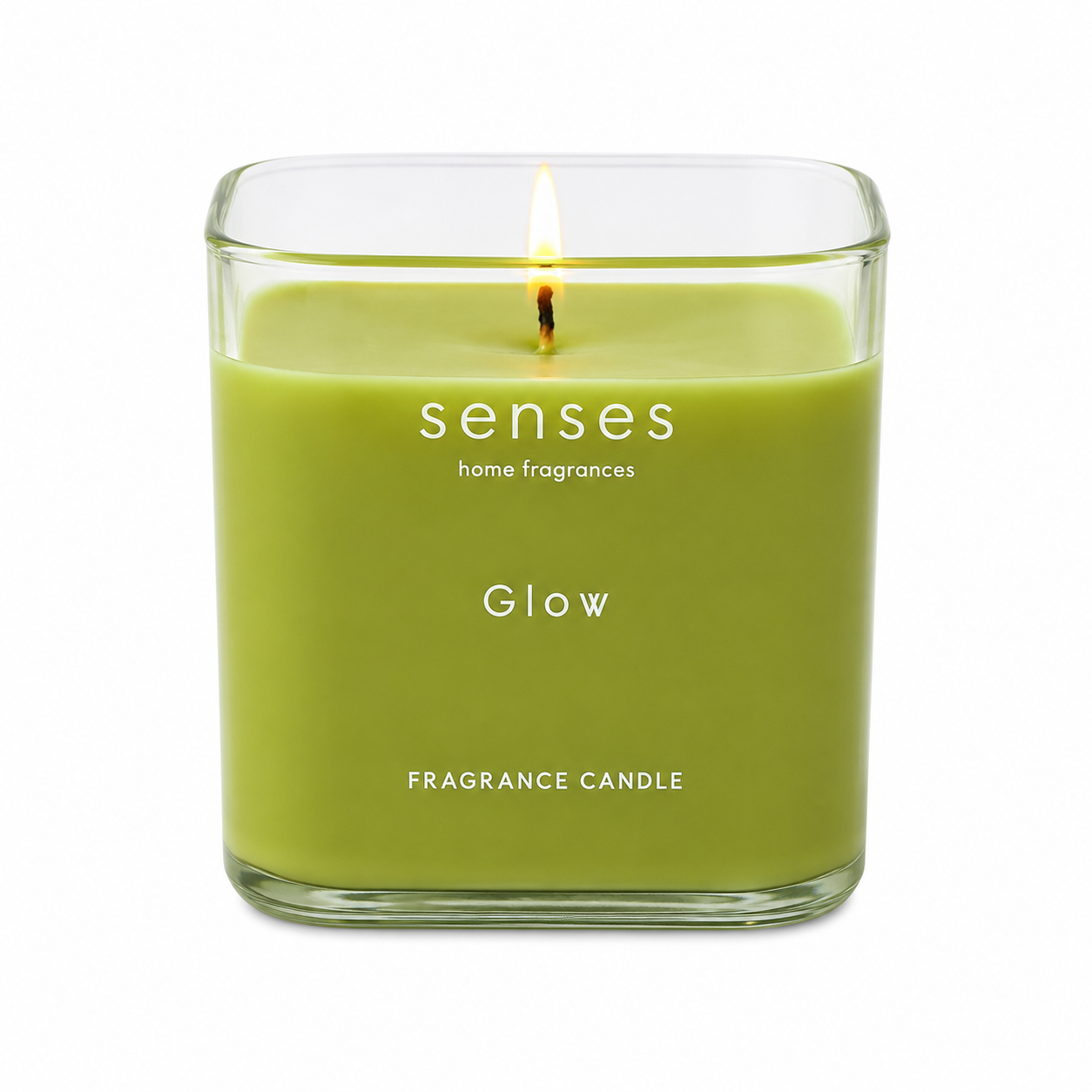Geurkaars - Glow - Luxe -  8x8cm - Gusta® - 42 uur - Luxe Glazen Pot