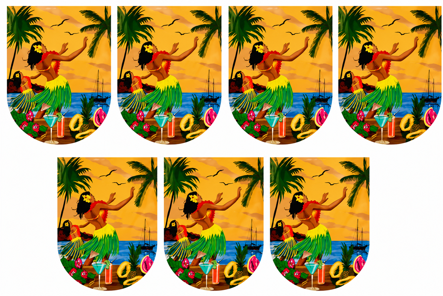 Hawai Vlaggenlijn 6 Meter – Luxe Tropische Feestslinger voor Binnen & Buiten