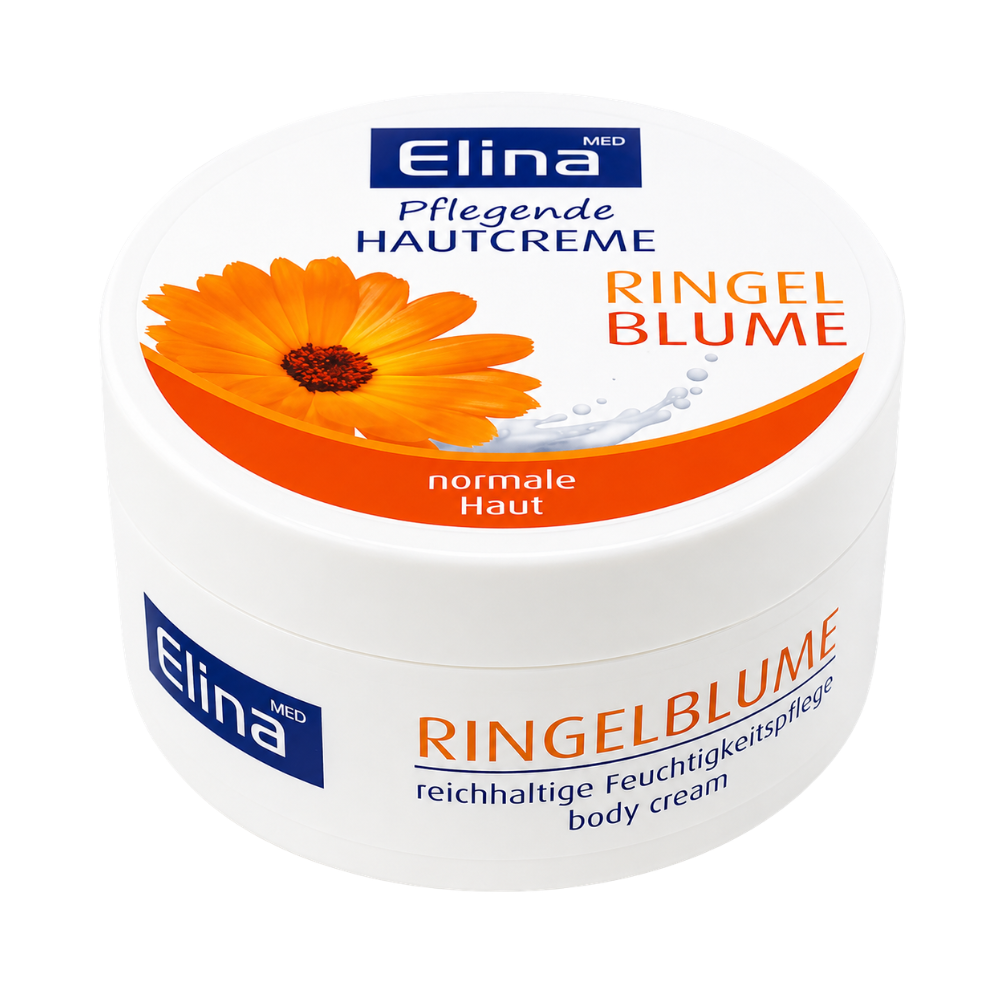 Elina Goudsbloemcrème 150 ml – Calendula Huidcrème voor Droge & Normale Huid