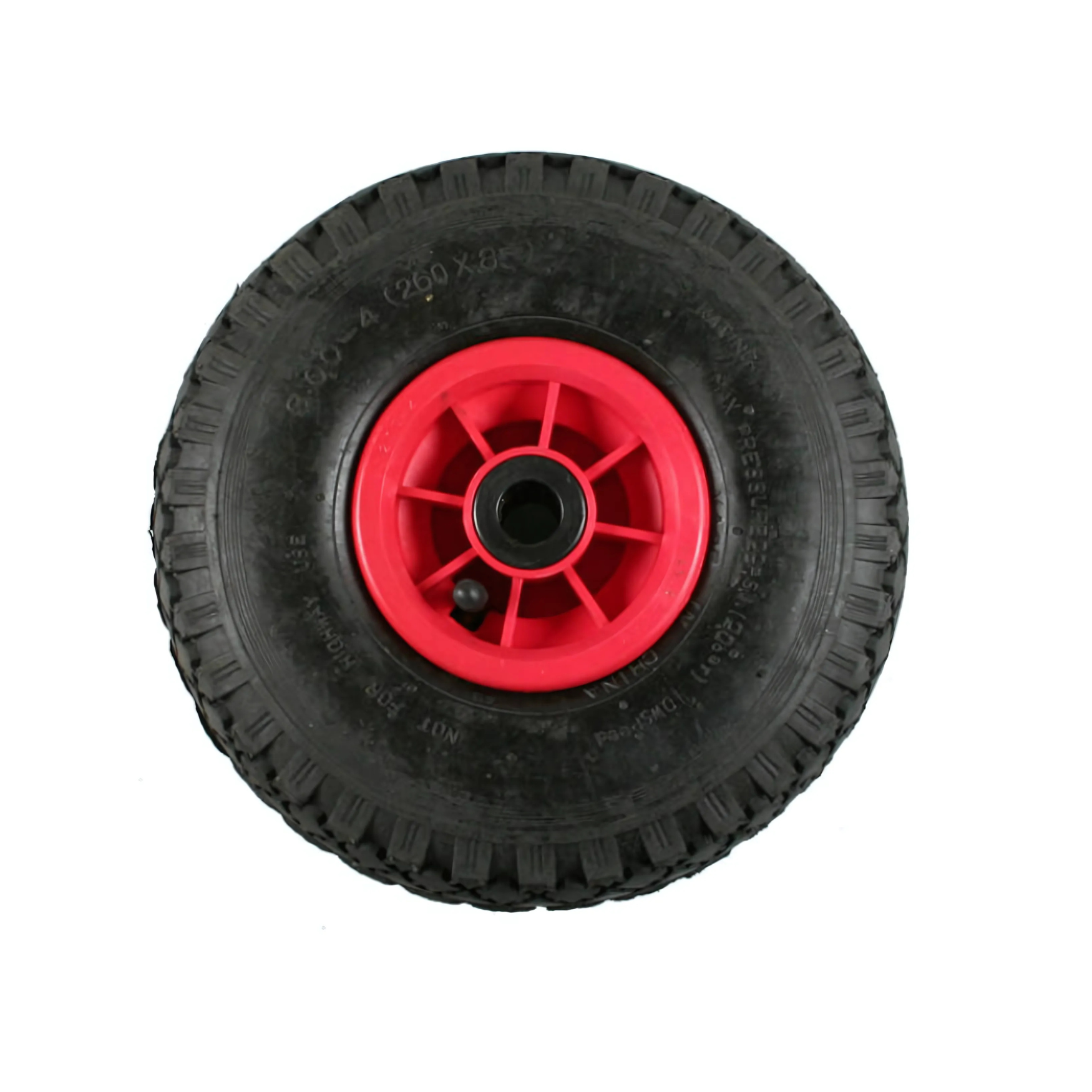 Benson Wiel voor steekwagen en bolderkar - 260 x 85 mm - kunststof velg - luchtband