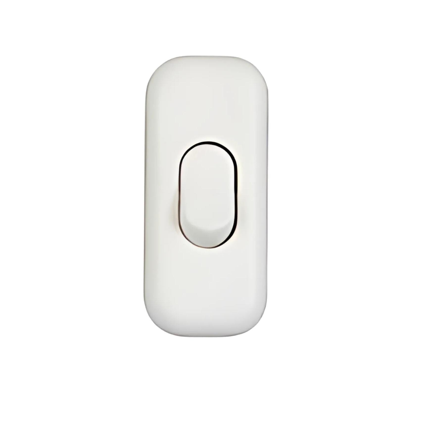 Benson Handige snoerschakelaar - wit - 6 x 2,5 x 2 cm - CE en VDE keurmerk