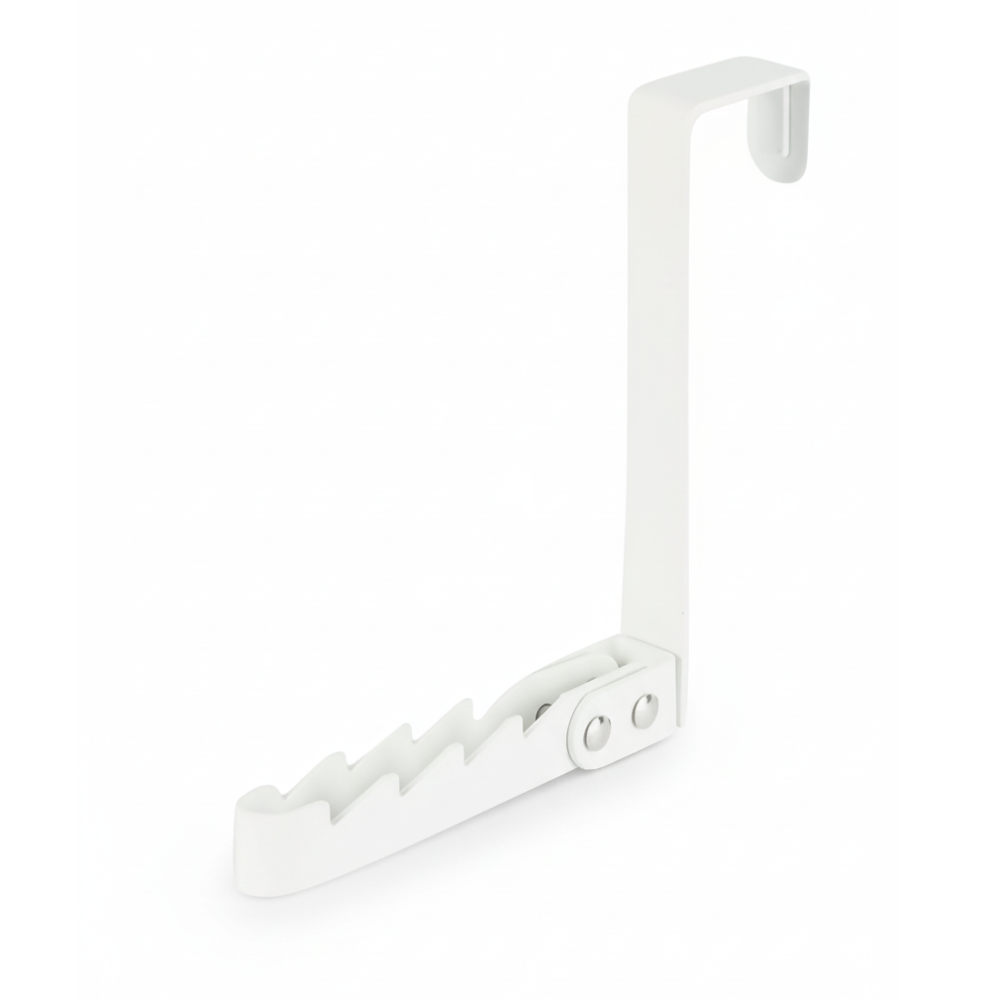 Deurhaak inklapbaar wit
