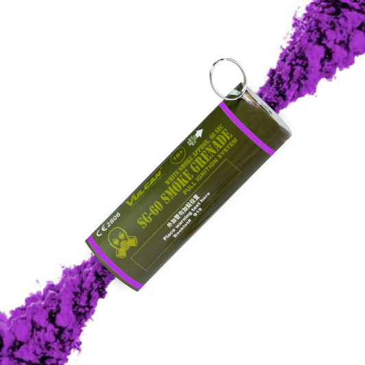 Rookfakkel Granaat Dubbel - Noodsignaal - SG-30 -  Paars