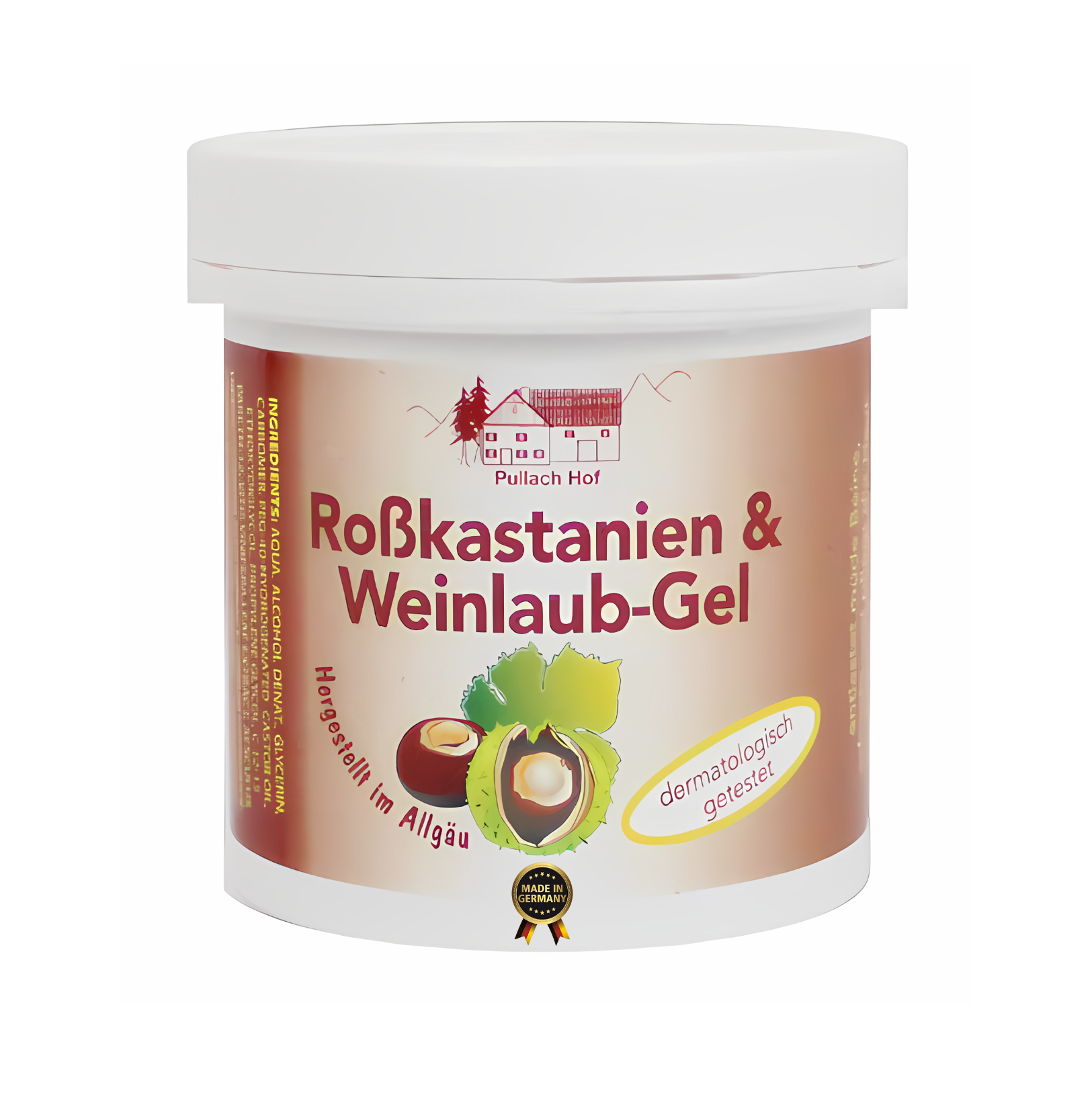 Rode wijnbladeren en wilde paardenkastanje gel 250ml
