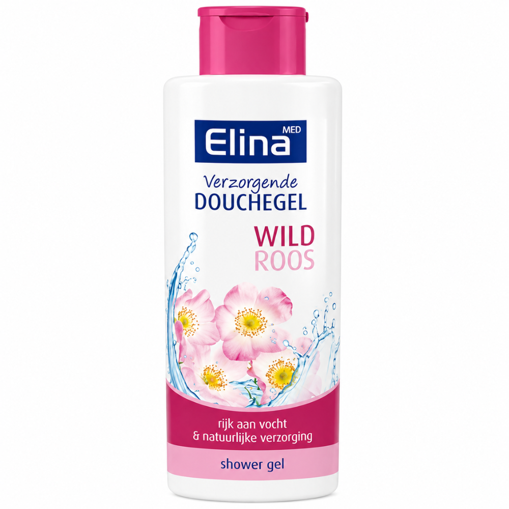 Elina Wild Rose Douchegel 250 ml | Verzorgende Douchegel met Wilde Roos Geur