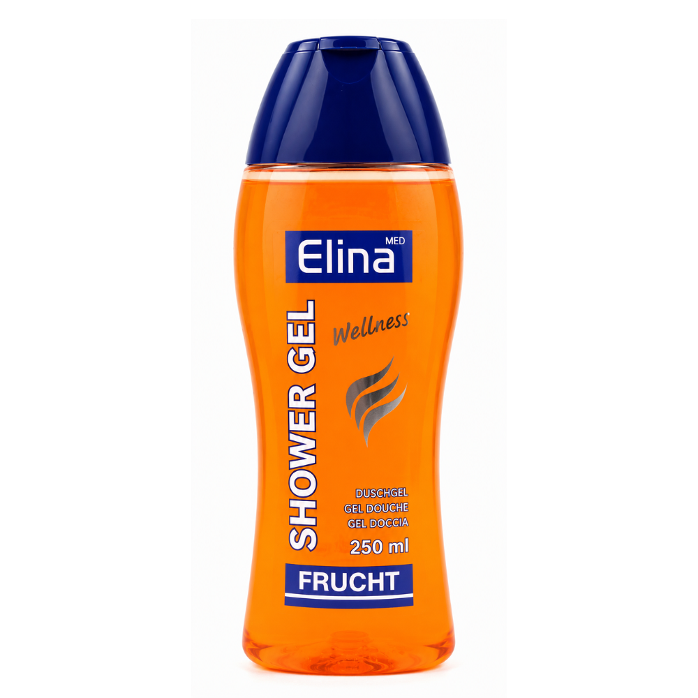 Elina Wellness Douchegel Fruit – 250 ml – Verzorgende Douchegel – Fruitige Geur – Voor Dagelijks Gebruik