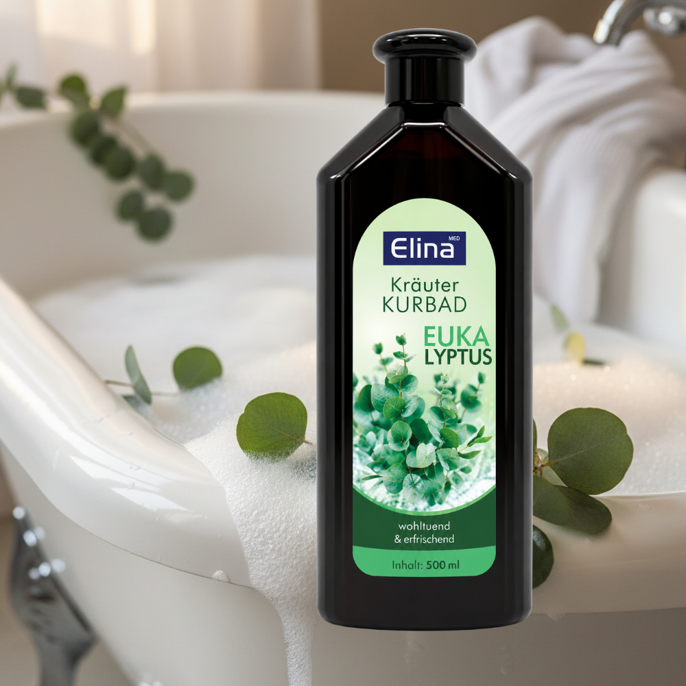 Elina Herbal Spa Badschuim 500ml – Eucalyptus – Verzachtend & Verkwikkend
