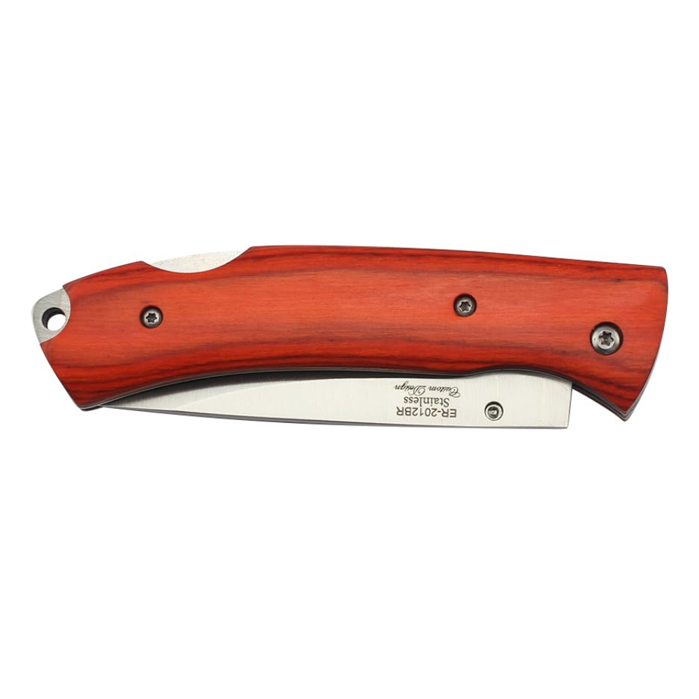 Elk Ridge Lockback vouwmes 3,25" 3Cr13 stalen lemmet acryl en houten handvat
