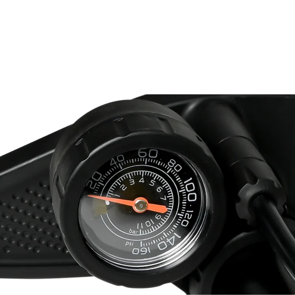 Fietspomp met Manometer 8 Bar – Benson | Presta & Schrader | 65 cm Slang